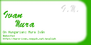 ivan mura business card